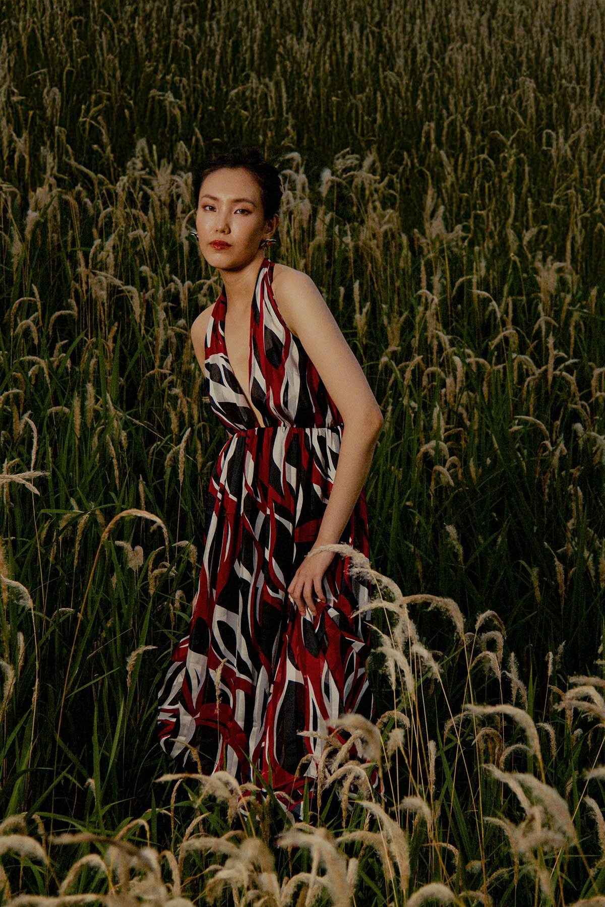 Đầm Maxi Dạ Yến, Đầm Maxi Cổ Yếm Hở Lưng DRE266 thời trang thiết kế Hity