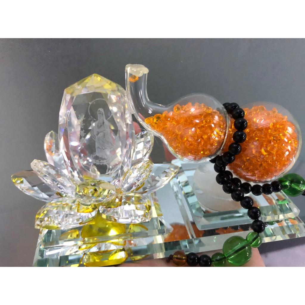 ️Tượng Hồ Lô Quan Âm Đài Sen Trang Trí️