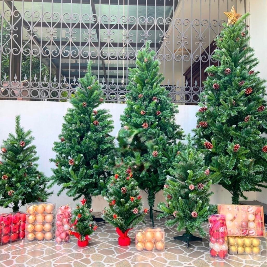Cây thông trang trí Noel - Size từ 45cm đến 150cm - Cây không bao gồm phụ kiện - Cây giả, hoa lụa Decor trang trí nhà cửa