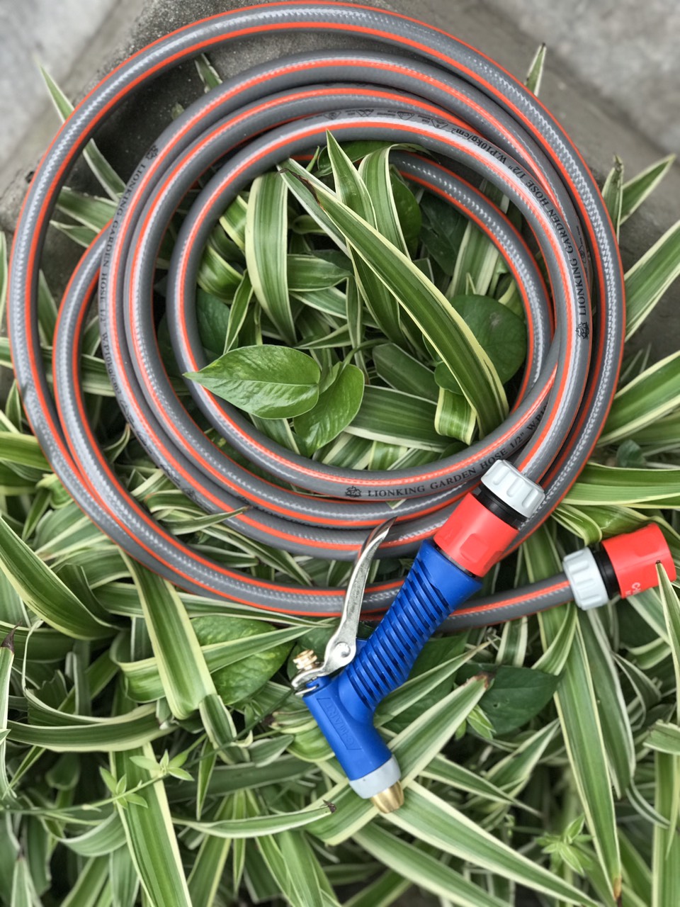 Bộ dây vòi tưới cây rửa xe tháo lắp nhanh C-mart A0705 gồm dây 4m