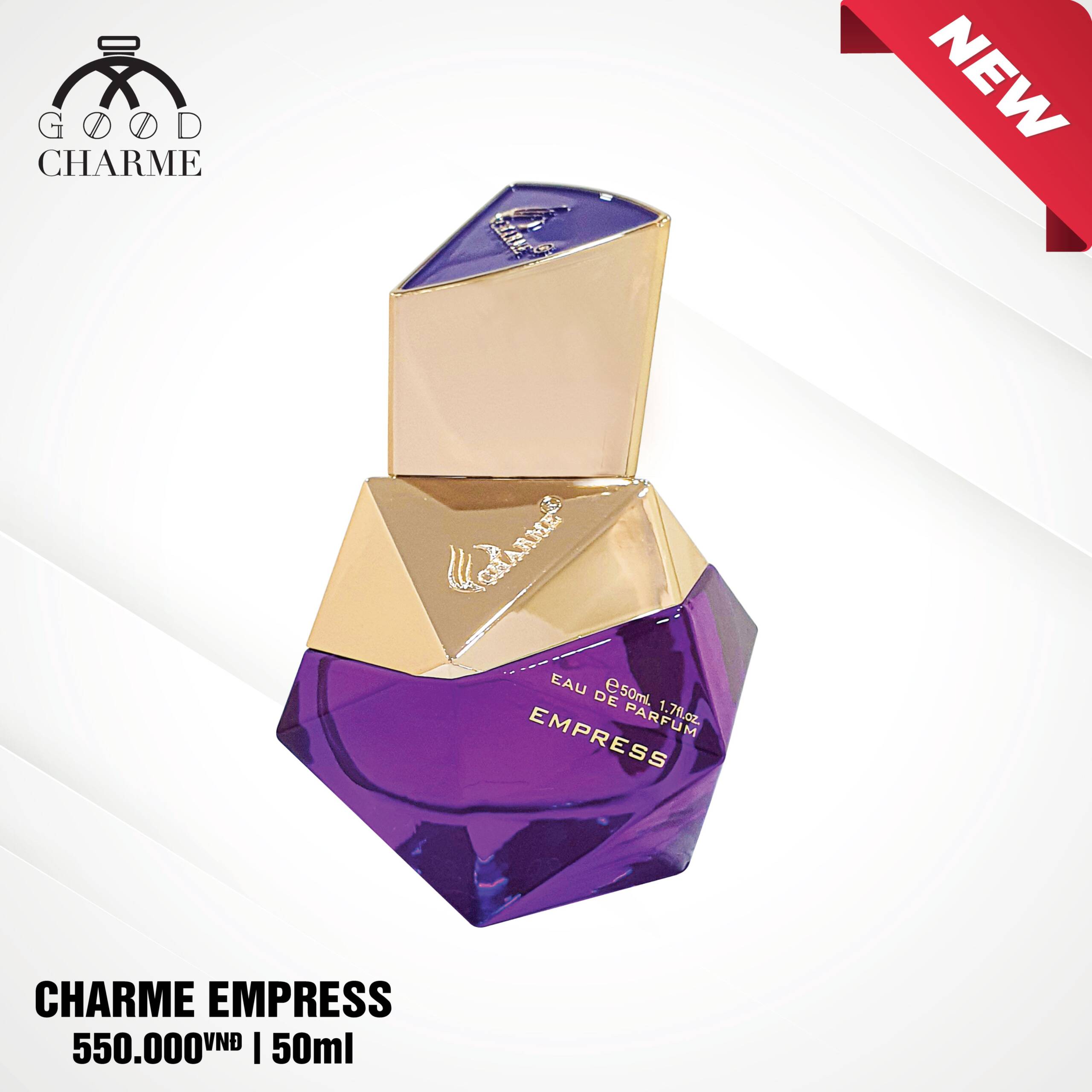 Nướ́c Hoa Nữ Cao Cấp GOOD CHARME EMPRESS 50ml Lưu Hương Lâu Ngọt Ngào, Nữ Tính_Nước Hoa Chính Hãng