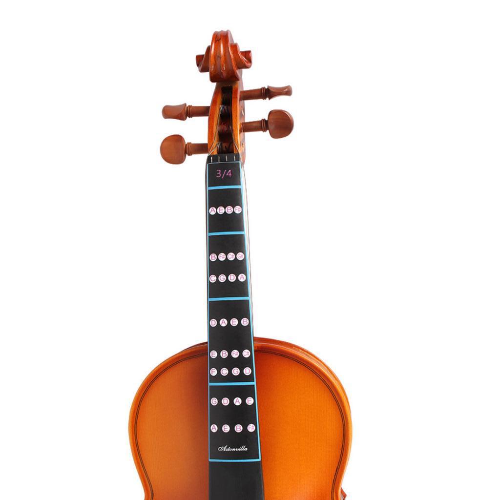 10pcs 3/4 Violin Fretboard Finger Chart Guide Sticker for Beginner Kids