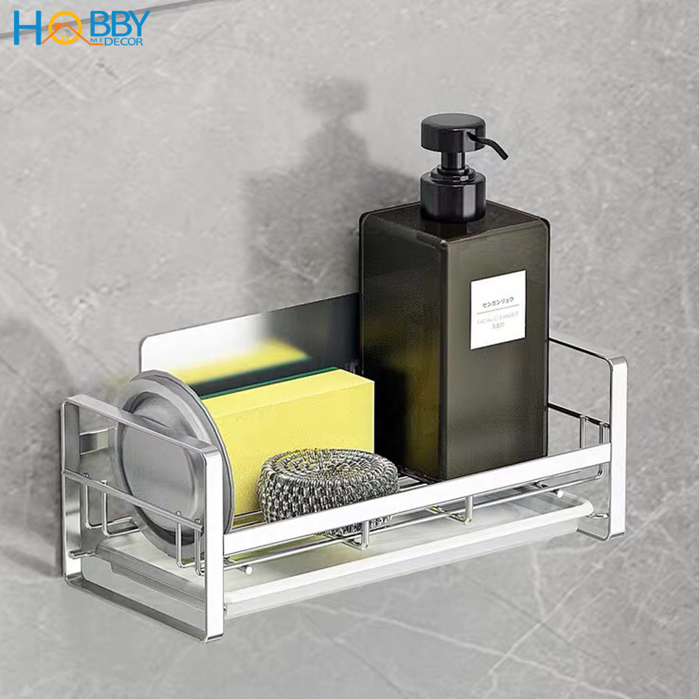 Kệ Đựng Dụng Cụ Rửa Chén Dán Tường Inox 304 Hobby Home Decor Krc6
