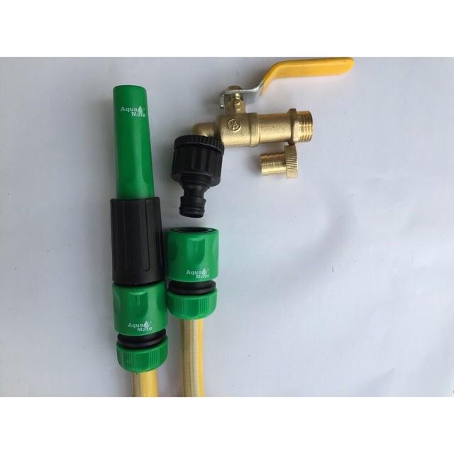 Bộ vòi tưới nước + cút nối nhanh 12-16