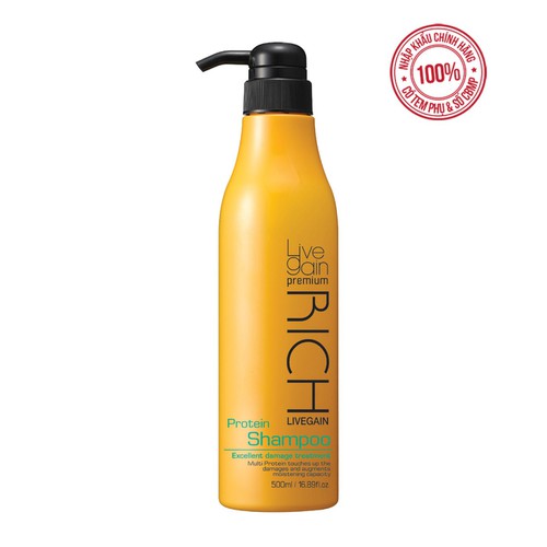 Dầu Gội Dưỡng Chất Livegain Premium Rich Protein Shampoo 500ml Hàn Quốc