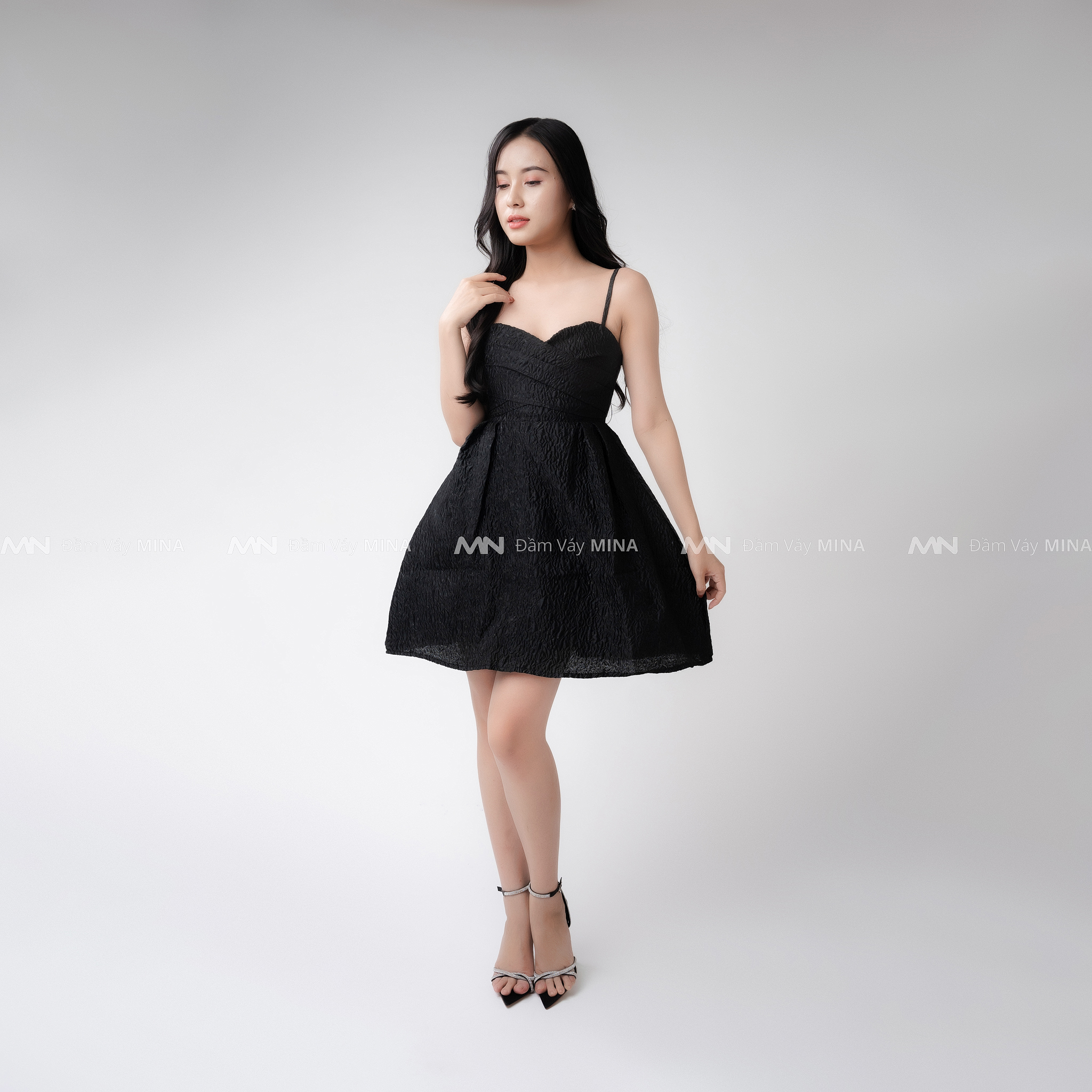 Đầm ngắn MINA thiết kế 2 dây sang trọng phù hợp dự tiệc, dạo phố- MN186