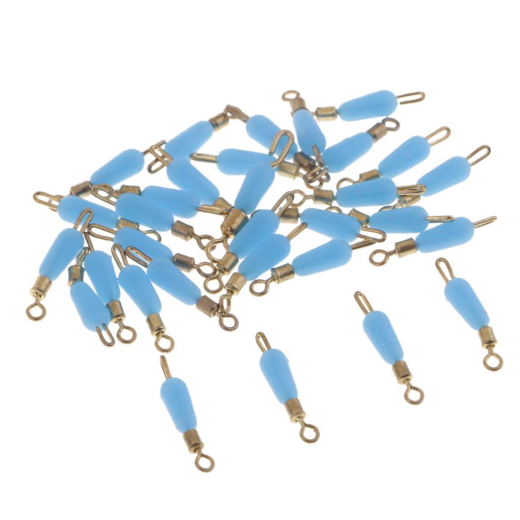 30pcs Quick Change Fishing Swivels Clips Pins  Line Connector 16mm