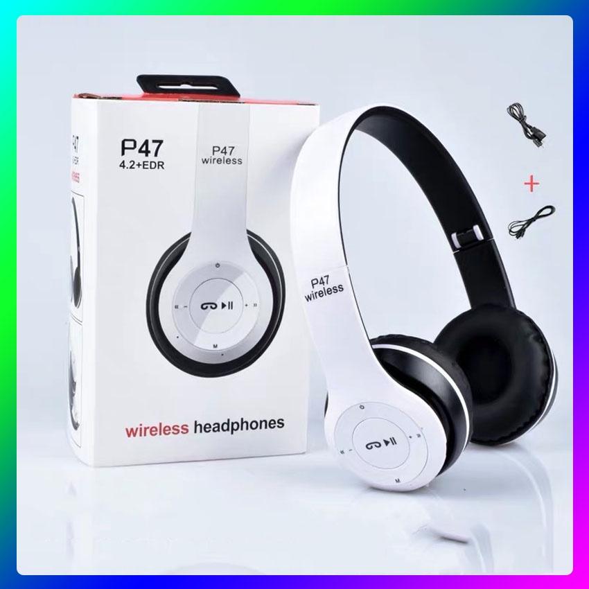 Tai nghe bluetooth không giây chụp tai P47 âm thanh nổi chất lượng cao - JL