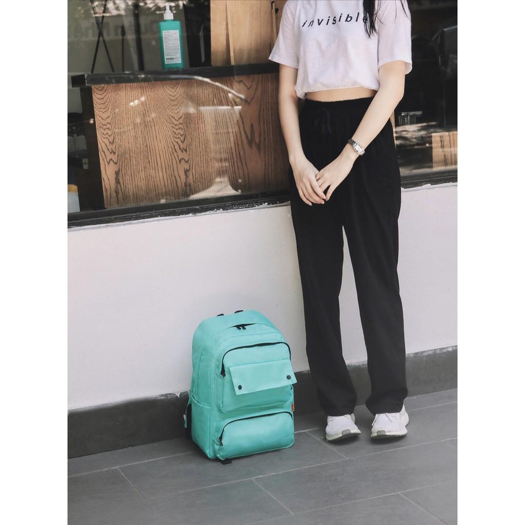 Balo học sinh thời trang, chất vải dù nhẹ, bền bỉ, màu teen - BOM