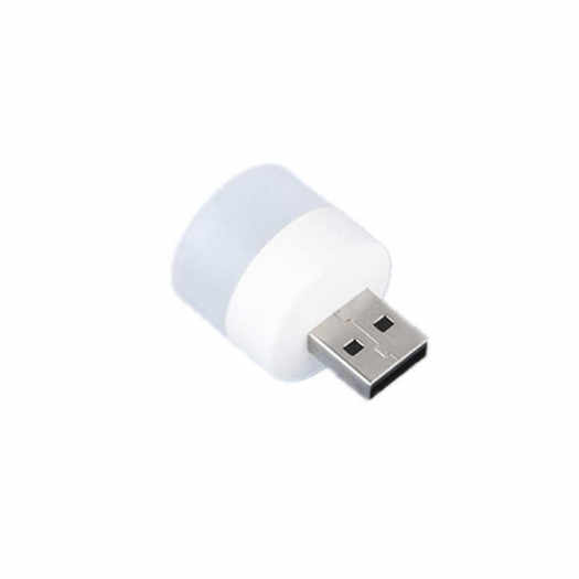 Đèn ngủ mini hình tròn bóng LED - Cổng USB - HT