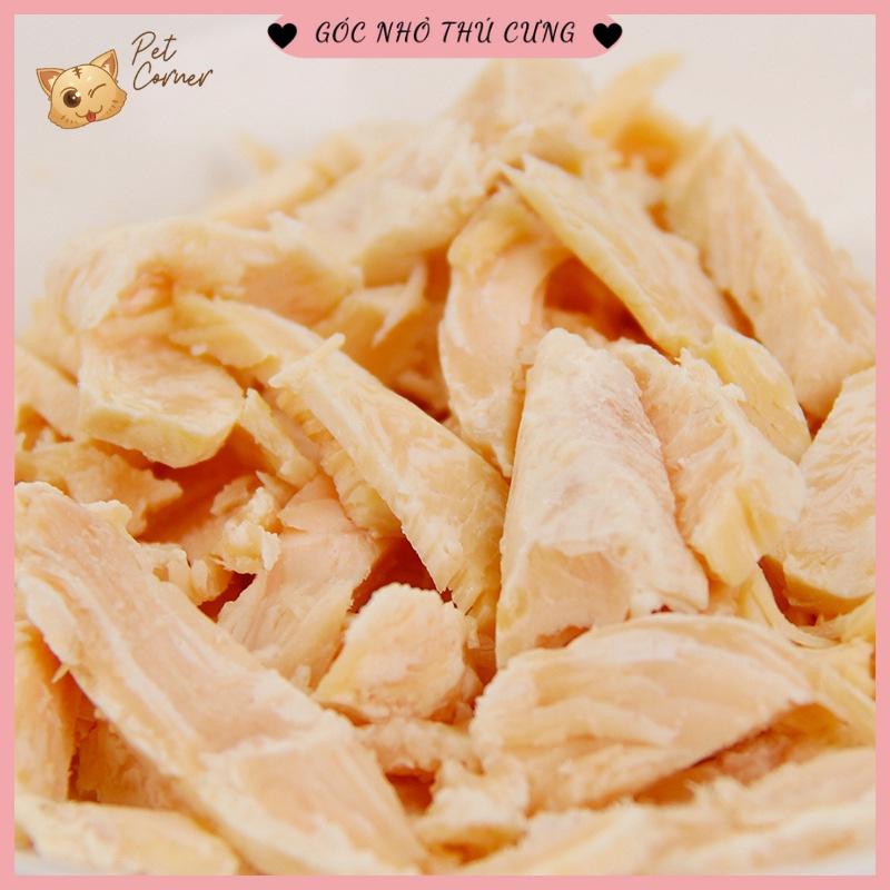 Ức gà hấp ăn liền cho chó mèo - Ức gà Pet Snack, Real Chicken, Masti cho thú cưng (40g)