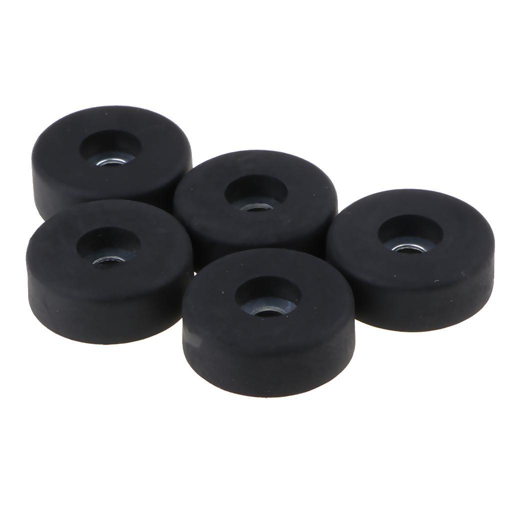 5Pcs Rubber Feet for Guitar , Audio Speaker  Cabinet etc. 30x10mm