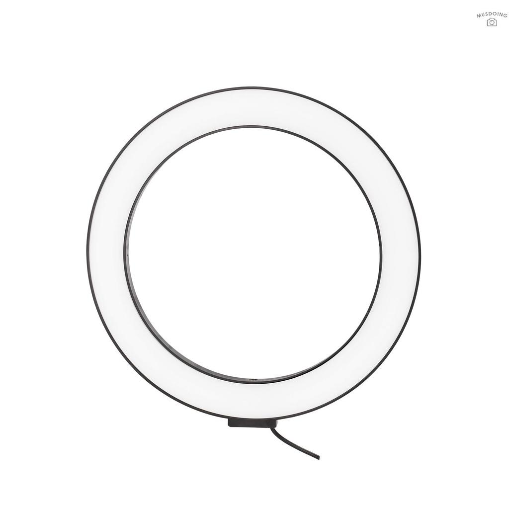 Đèn Led Tròn 10 "Có Thể Điều Chỉnh Độ Sáng Kèm Giá Đỡ Điện Thoại Tiện Dụng