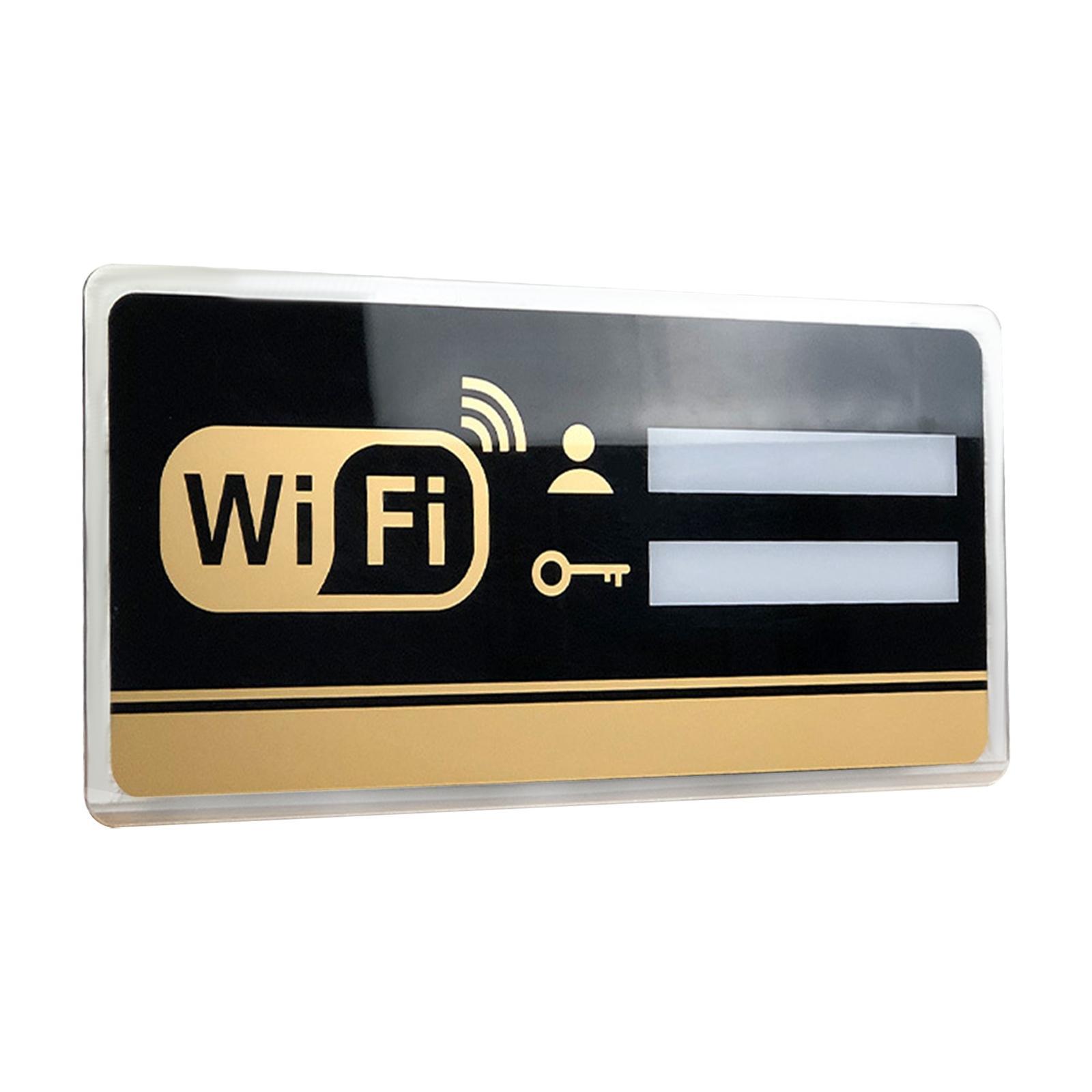 WiFi password sign 8cm×20cm
