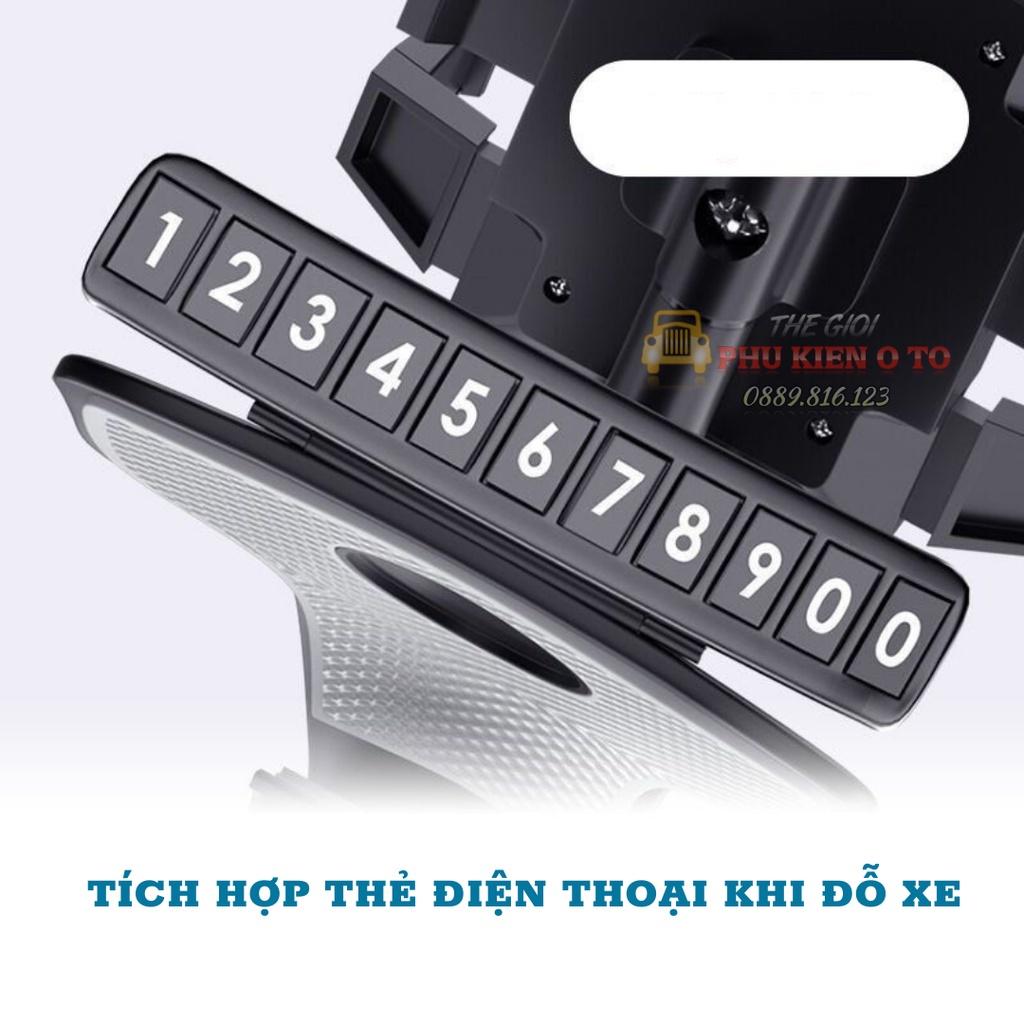 Giá đỡ kẹp điện thoại HOLD CAR để trên xe hơi ô tô xoay 360 độ, chống rung, treo đa điểm trên taplo, gương chiếu hậu