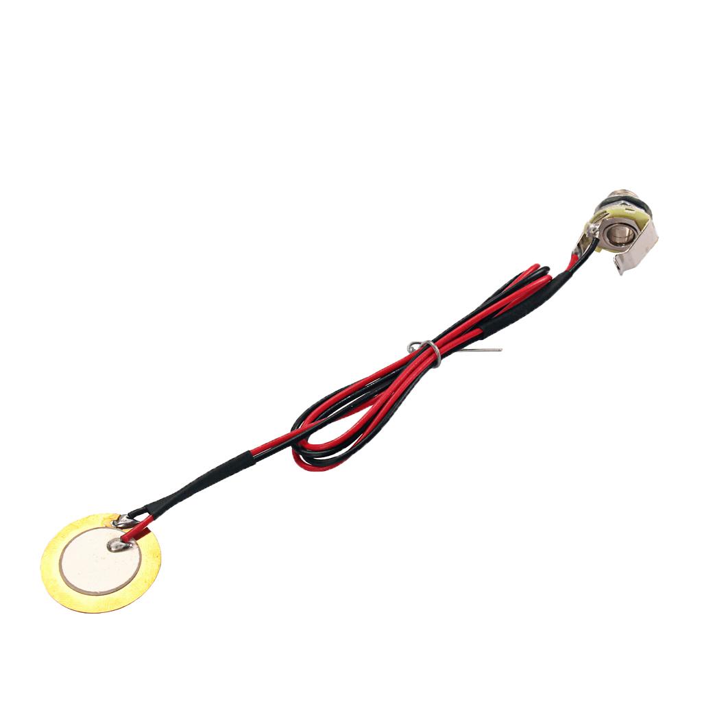 Sunnimix Prewired Piezo Pickup Với 27 Mm Piezo Đĩa Cho Đàn Guitar Đàn Mandolin Đàn Ukulele