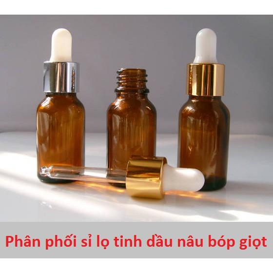 Combo 20 Lọ đựng tinh dầu nâu bóp giọt 10ml