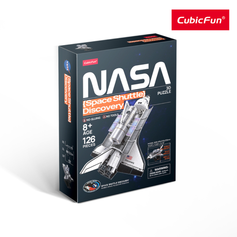 Đồ Chơi CUBIC FUN Trẻ Em Xếp Hình 3D Nasa: Tàu Con Thoi Discovery DS1057H