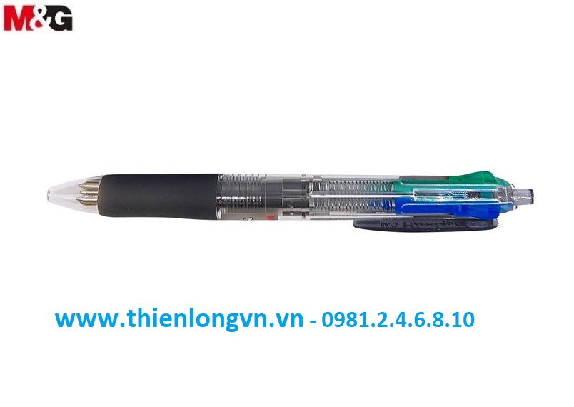 Hộp 12 cây Bút bi 4 màu M&amp;G - ABP80371