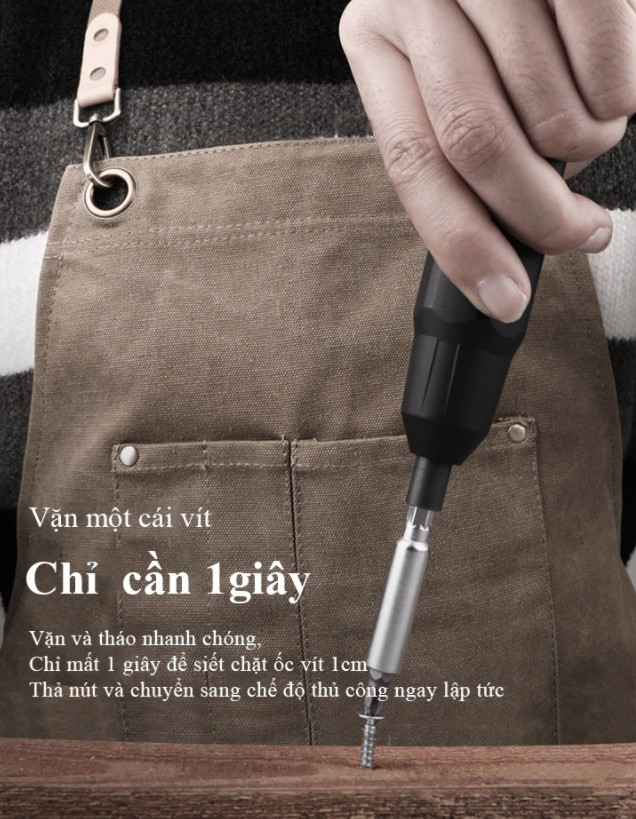 Bộ tuốc nơ vít đa năng không dây sạc điện USB
