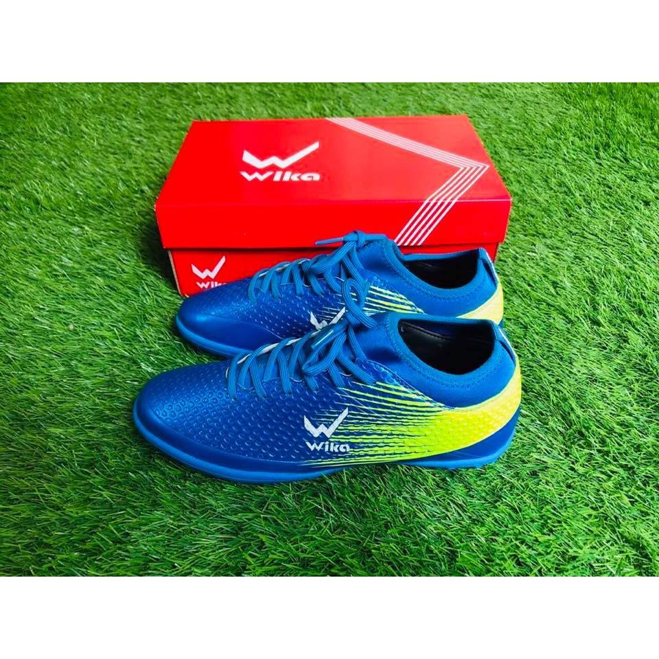 Giày bóng đá sân cỏ nhân tạo chính hãng Wika Flash chất da mềm khi đi không đau chân ( tặng túi )