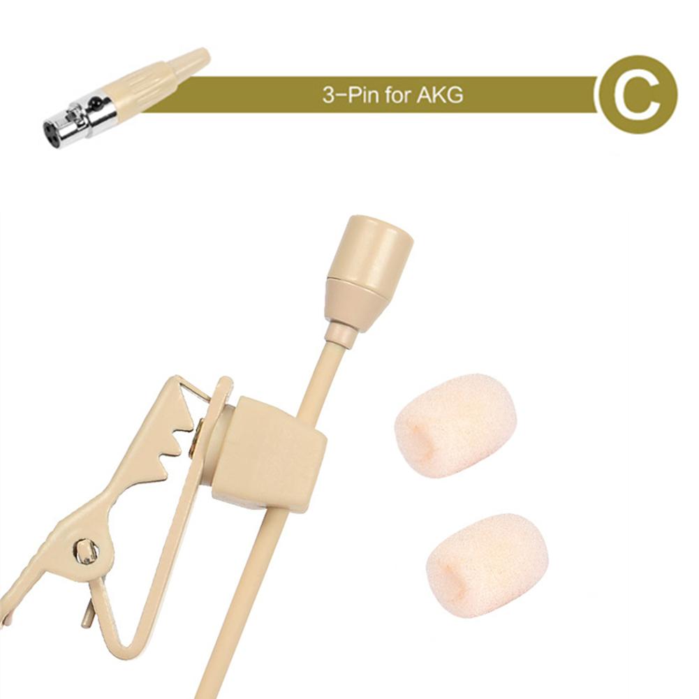 Micro Lavalier 3.5mm Màu Be 3 Chân 4 Chân XLR Kẹp Ve Áo Cho Shure Không Dây Dành Cho Sân Khấu Nhà Thờ Giảng Viên Micropho Màu sắc: A