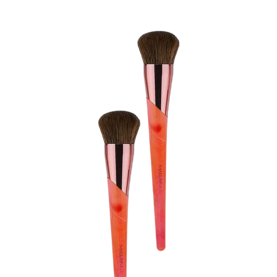 Cọ Nền BH Cosmetics Đầu Tròn Marvyn Macnificent Foundation Brush Màu Cam 02