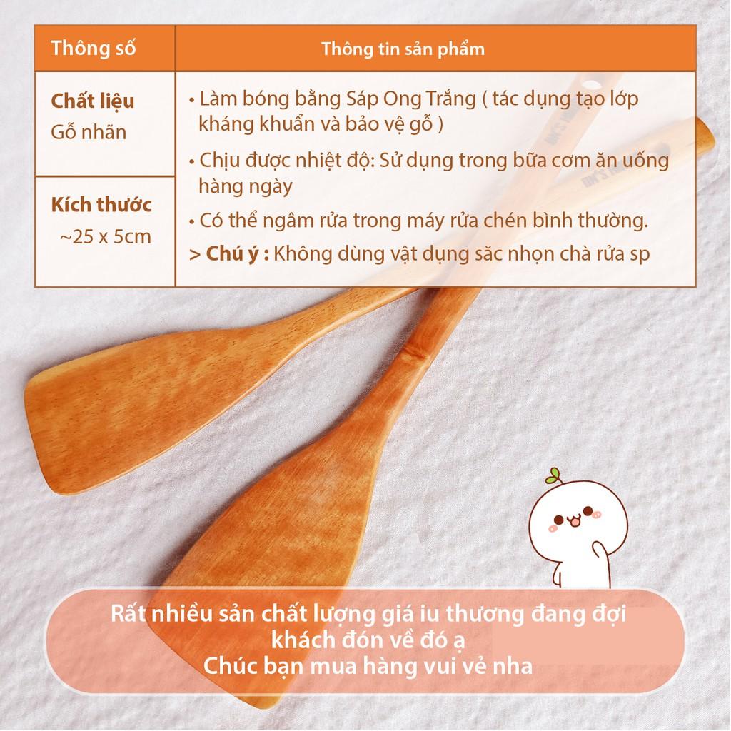 Vá Sạn Xào Gỗ Mini 25x5cm Cao thủ Chiên Xào - Hàng Chính Hãng