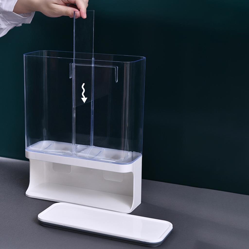 2X Countertop Rice Bucket Grain Dispenser Dry Food Storage Container 3000ML