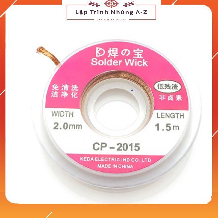 [Lập Trình Nhúng A-Z][G18] Dây Hút Thiếc CP2015 2mm Dài 0.75m/1.5m