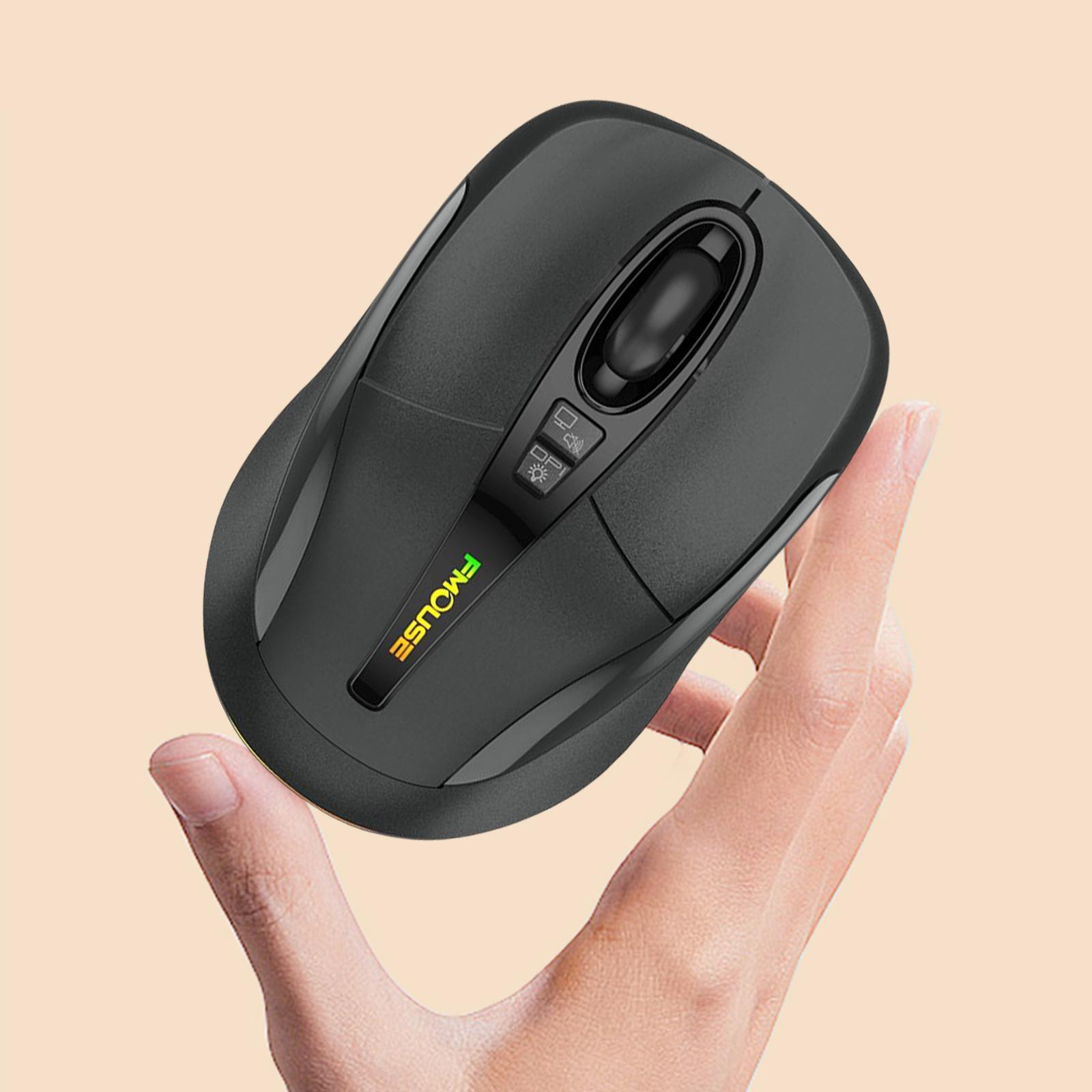 Bluetooth Mouse Portable Type for Windows 8 and above Office Elegant Black