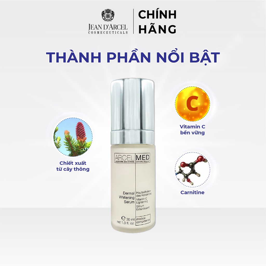 Tinh chất làm mờ vết nám, hỗ trợ làm trắng da Dermal Whitening Serum 30ml