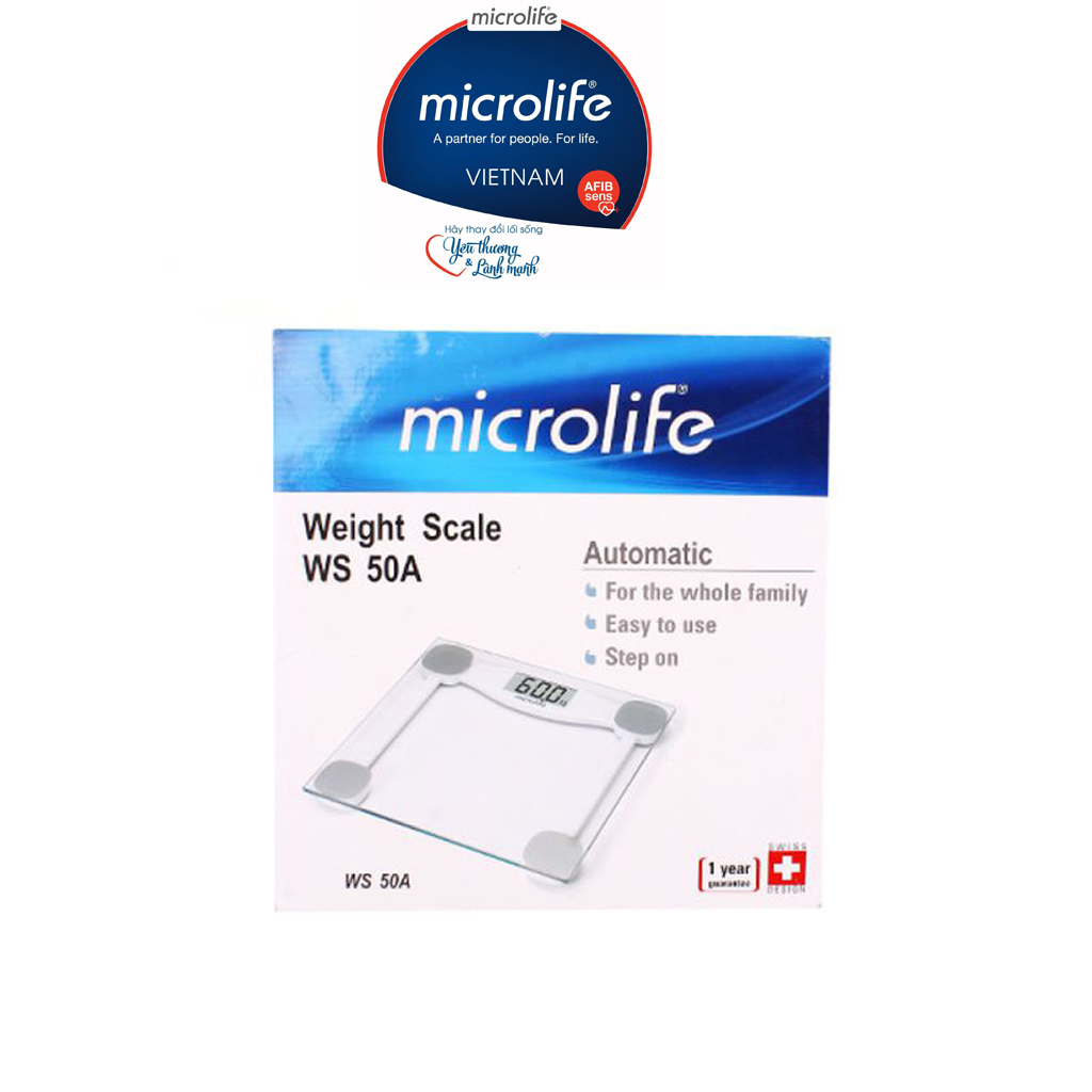 CÂN SỨC KHỎE ĐIỆN TỬ MICROLIFE WS-50A | Thương Hiệu Thụy Sĩ