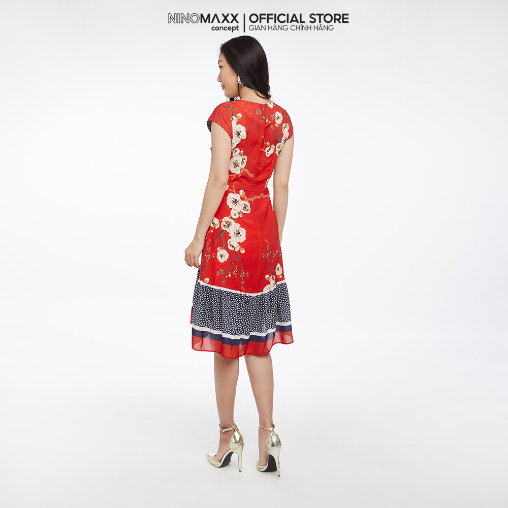 N&M Đầm thời trang Nữ hoạ tiết hoa sắc hoa 1906057