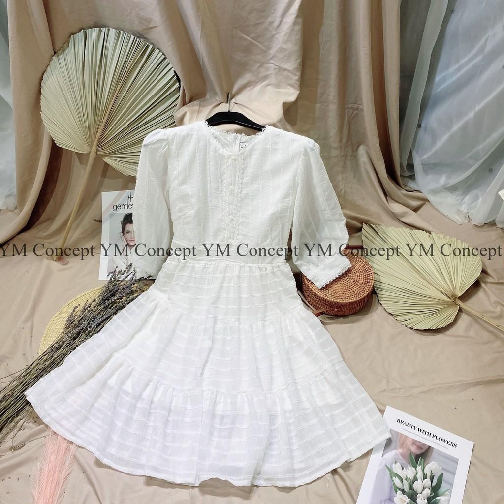 Đầm Dự Tiệc Babydoll Phối Ren
