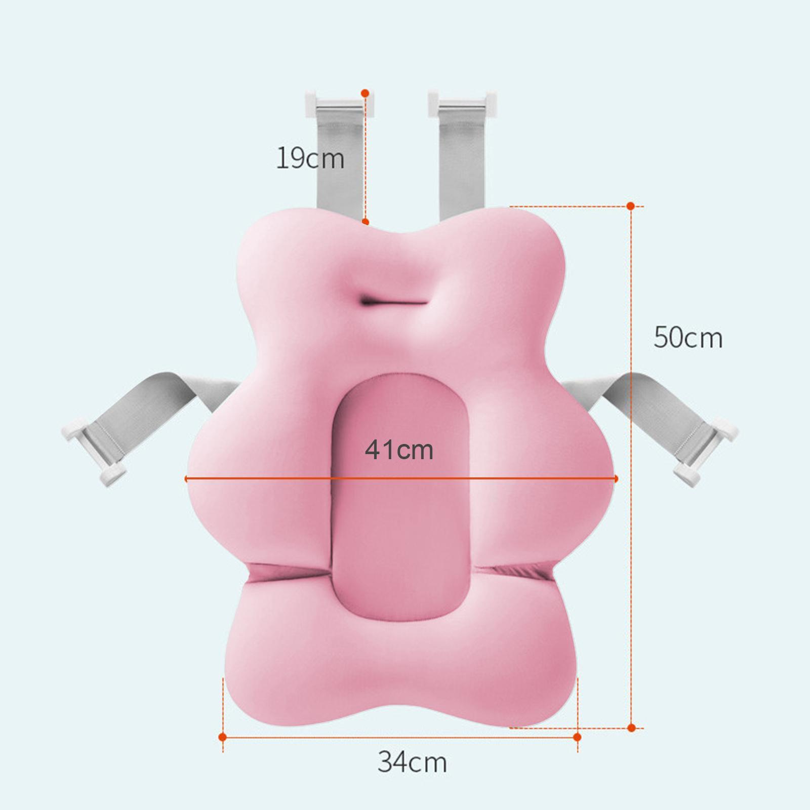 Portable Non-Slip Bathtub Pillow Bath Seat Support Mat Safety for Infant Baby