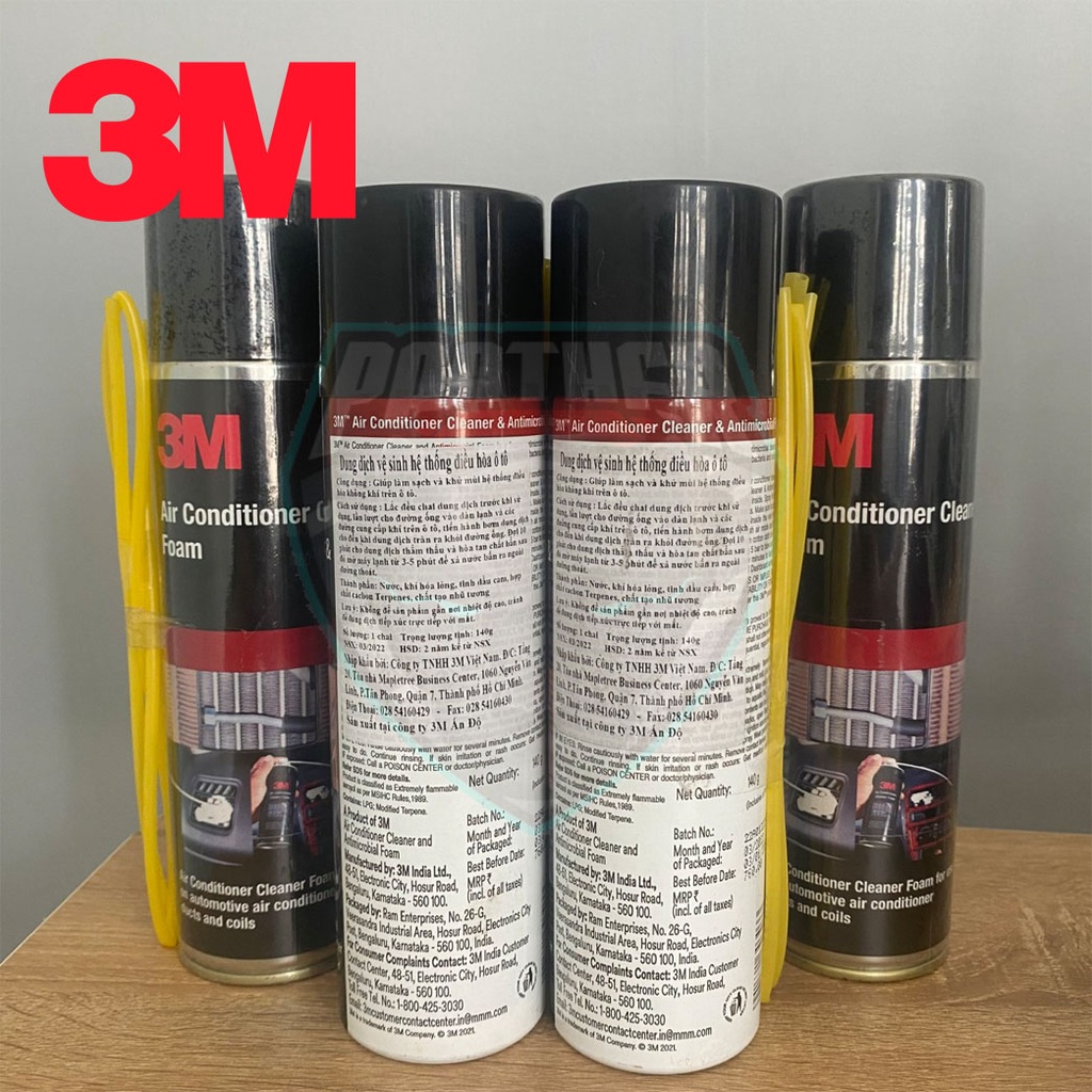 Dung Dịch Vệ Sinh Dàn Lạnh Ô Tô 3M Air Conditioner Cleaner Foam 250ml