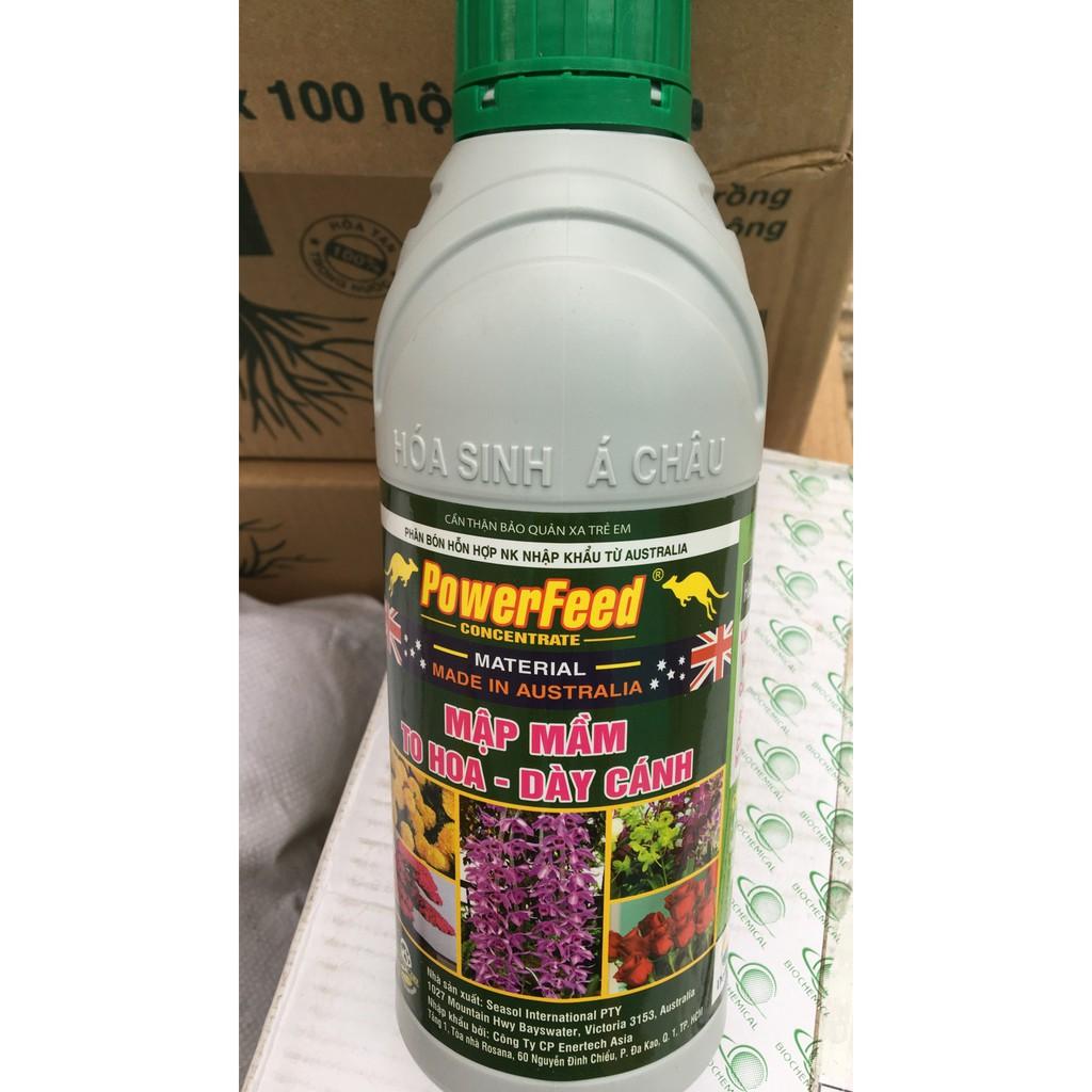 Phân bón lá PowerFeed LỌ 1 LÍT Phân cá Úc siêu đẻ nhánh, KHÔNG HÔI