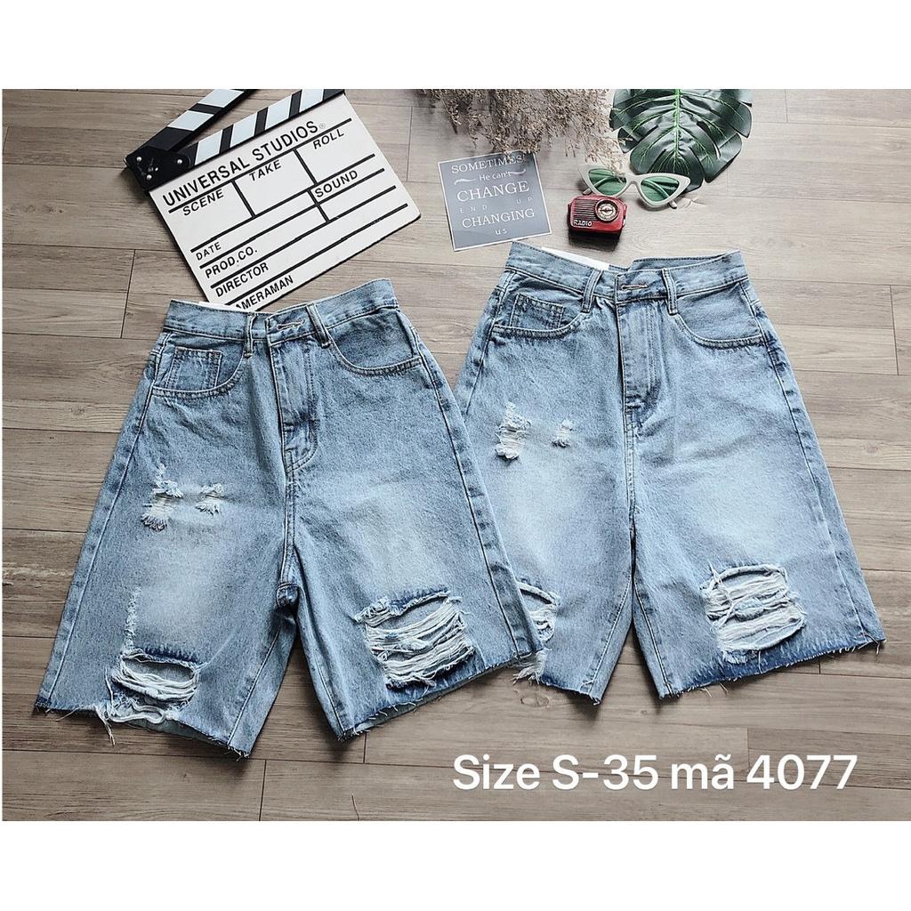 Quần Short Ngố Jean Nữ Hàng VNXK Cao Cấp ( From tới 70kg