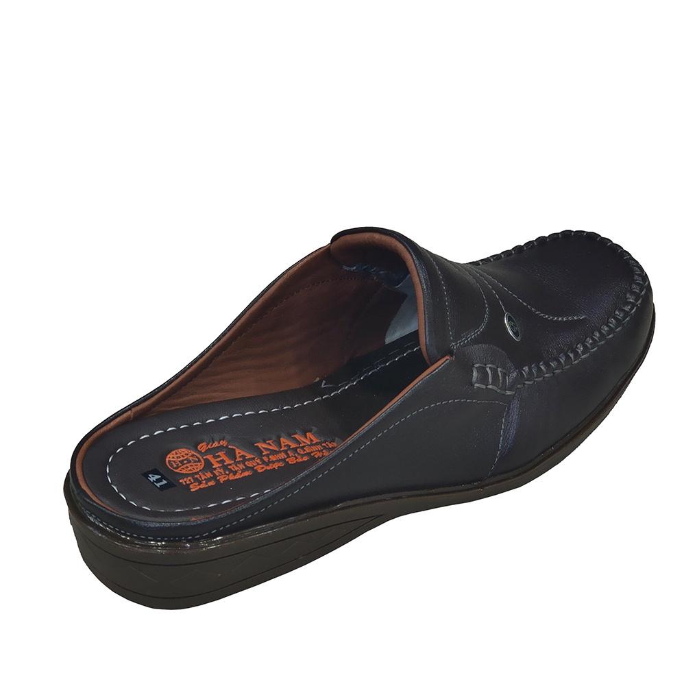 Dép Bít Mũi Nam Da Bò Thật TiTi ĐÔ Cao Cấp GSB2100d