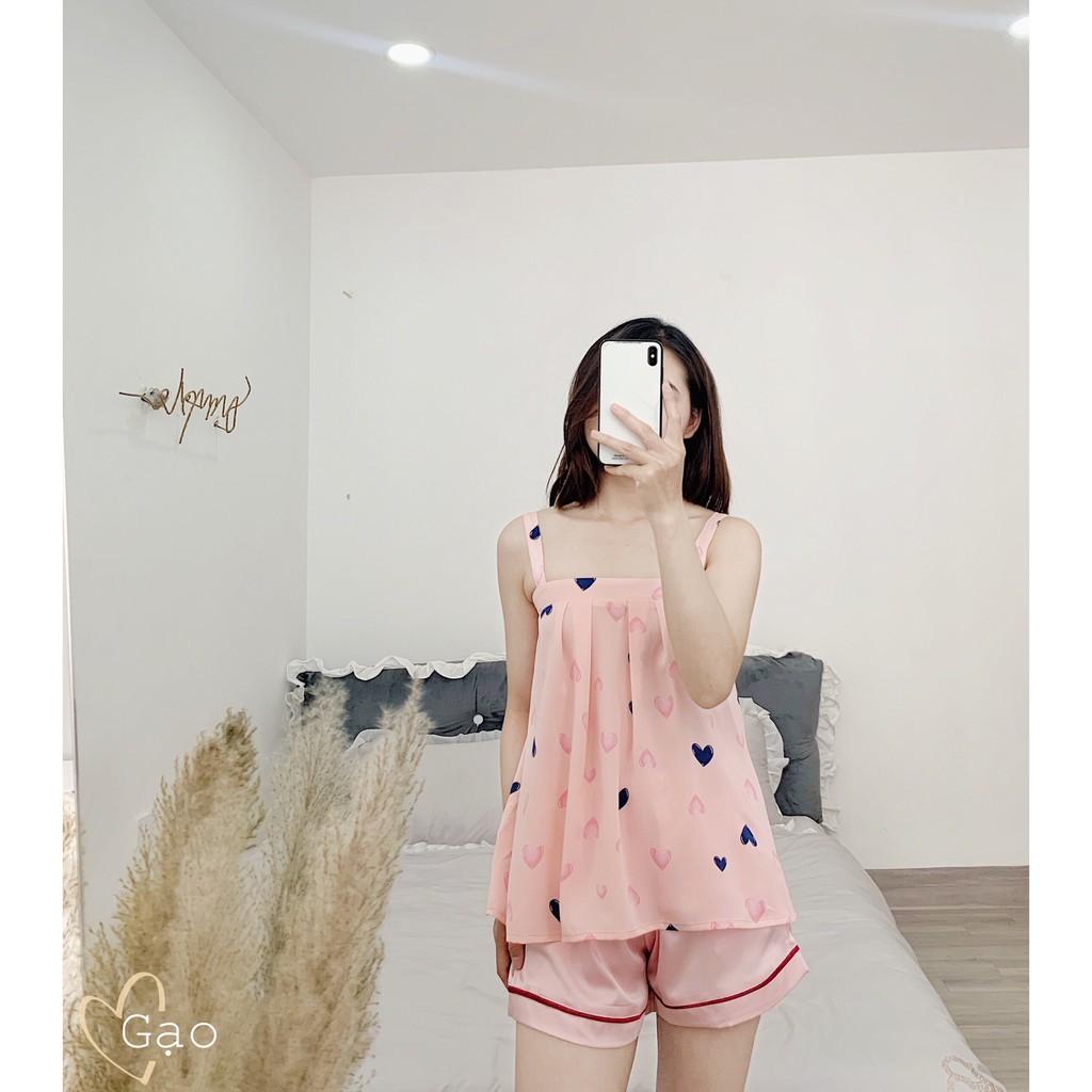 Bộ 2 dây lụa tim