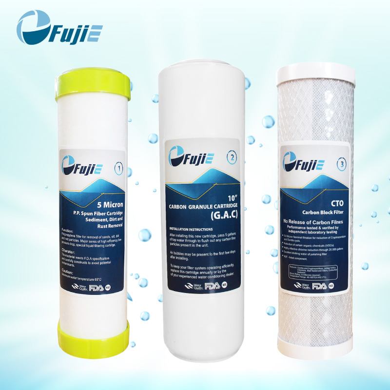 Bộ 3 Lõi Lọc RO FujiE Số 1,2,3 - Hàng Chính Hãng