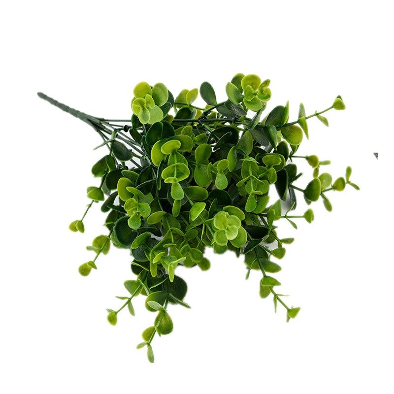 Cành cỏ nhân tạo xanh cao 30cm trang trí điểm bình hoa