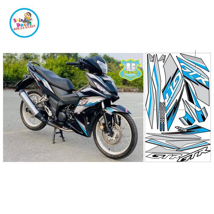 Tem xe winner v1 gtr xanh đen