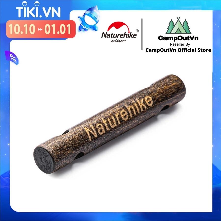 Đồ cắm trại bộ 2 móc tăng khoá gỗ Naturehike du lịch dã ngoại  căng lều A239