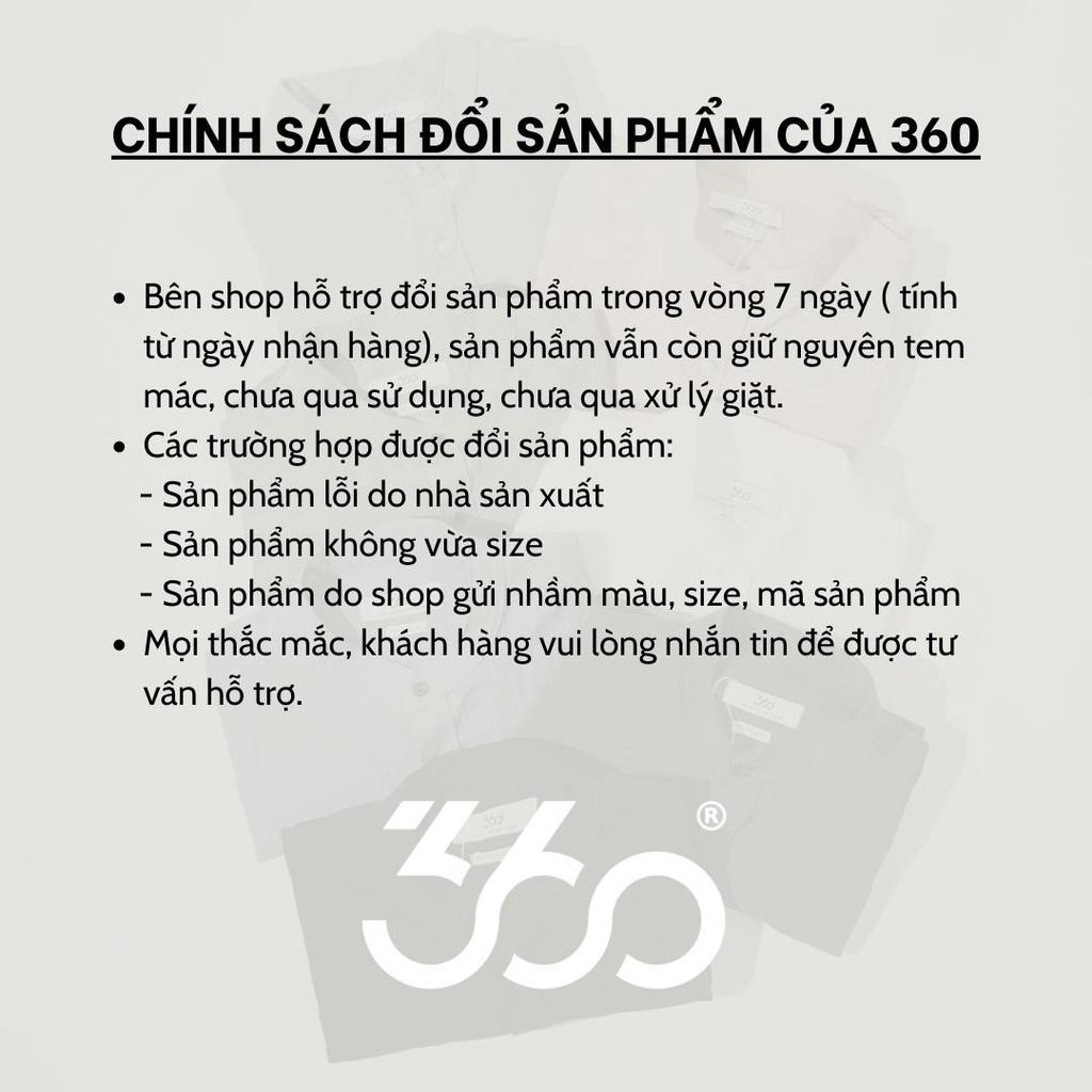 Áo thun dài tay thương hiệu thời trang nam 360 Boutique chất liệu 100% cotton dễ phối đồ- Made in Vietnam