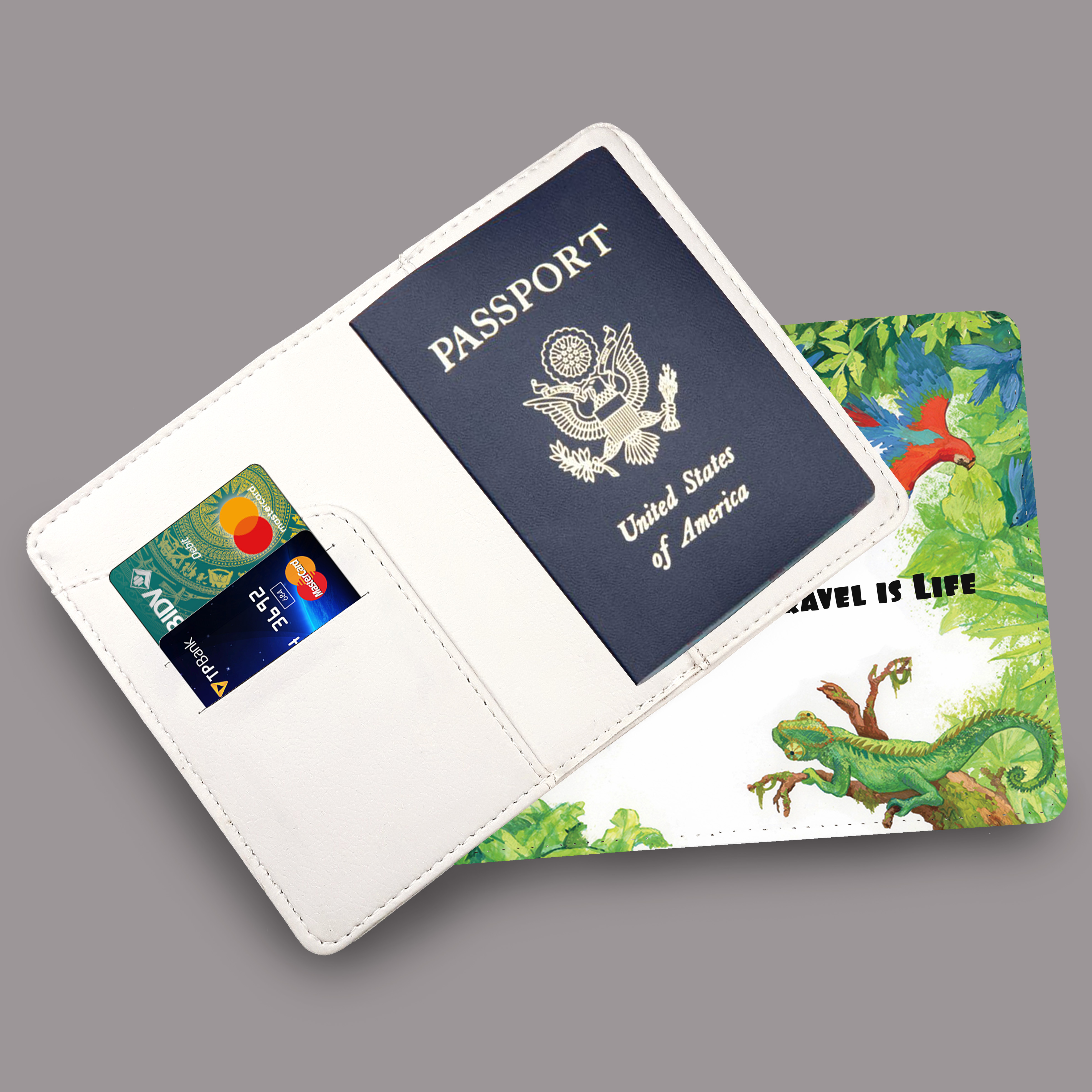 Ví Đựng Passport du lịch - Thiết Kế Trẻ Trung - Đa Năng Tiện Lợi - Bao Da Bọc Hộ Chiếu Và Thẻ - PPAT075