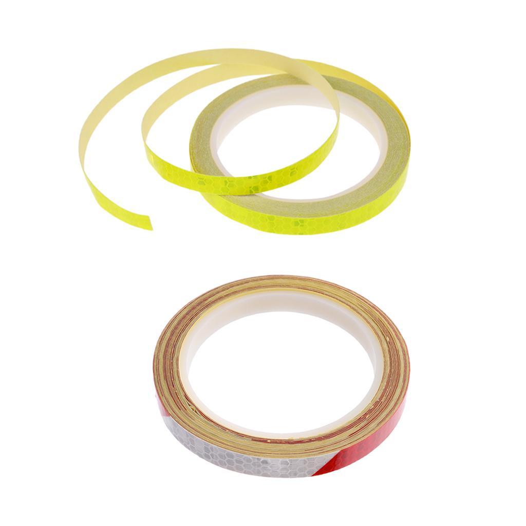 Waterproof Super Reflective Safety Indicator Sticker, Car Auto Safety Reflective Stickers, Work for Motorcycle, Bicycle, Sled