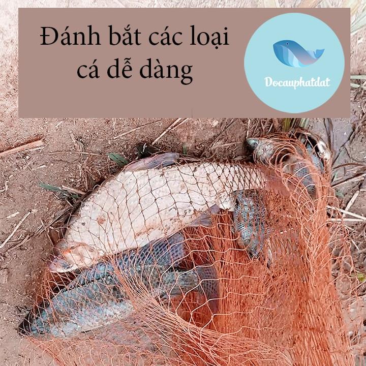 Chài Đánh Cá Mắt Thưa 4cm5 Chất Liệu Bằng Dù Thái Lan