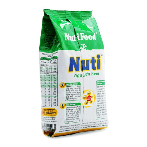 Bộ 3 Túi Sữa Bột Nguyên Kem Nutifood (400g)